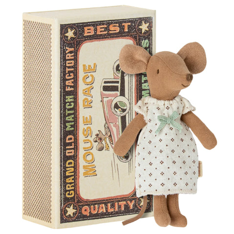 Mouse Big Sister Brown in Matchbox