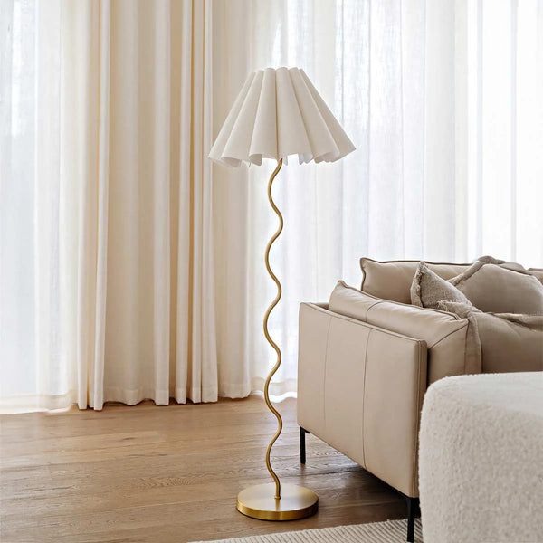 Cora Floor Lamp Neutral/Gold