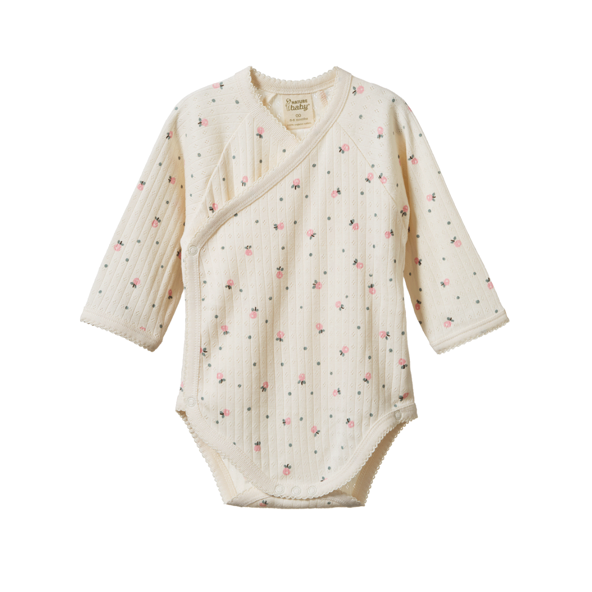 Long Sleeve Kimono Bodysuit Pointelle Posey Blossom – Hope Me