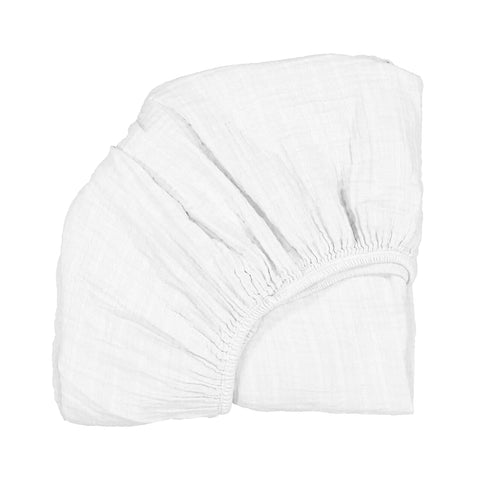 Kumi Cradle White Fitted Sheet