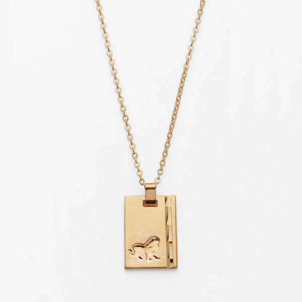 Leo Gold Star Sign Necklace