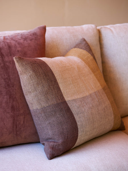 Morandi Handwoven Linen Cushion Sultana/Multi