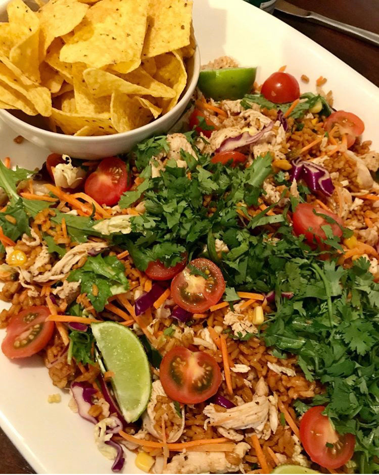 Spicy Mexican Chicken and Rice Salad