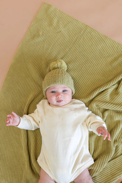 Organic Essential Baby Blanket Sage