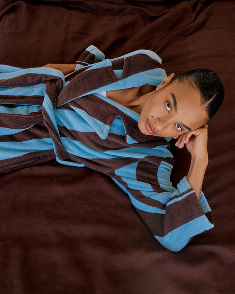 Robe Iced Chocolate Stripes