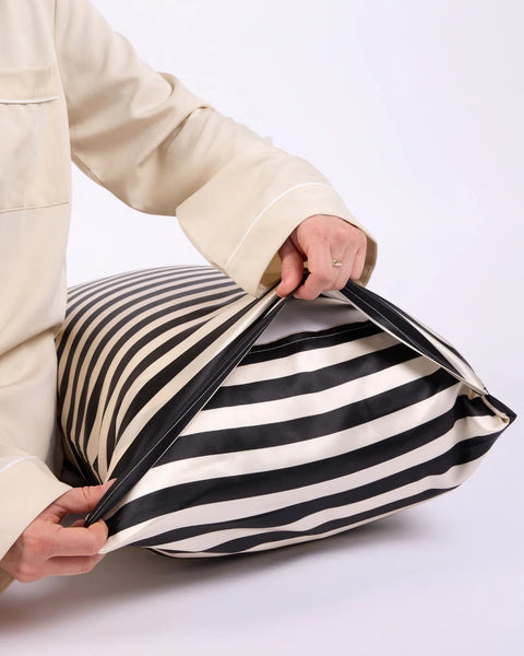 Silk Pillowcase Vanilla Bean Stripes