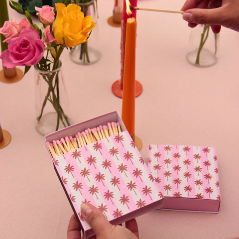 Palm Tree Stripe Matches