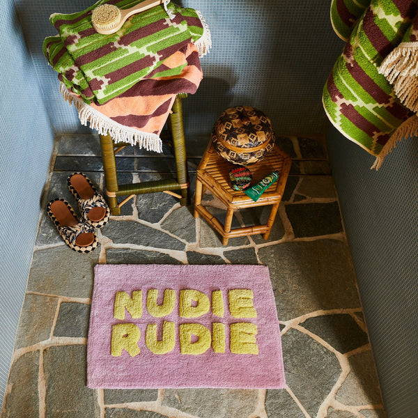 Tula Nudie Rudie Bath Mat Mini Mauve