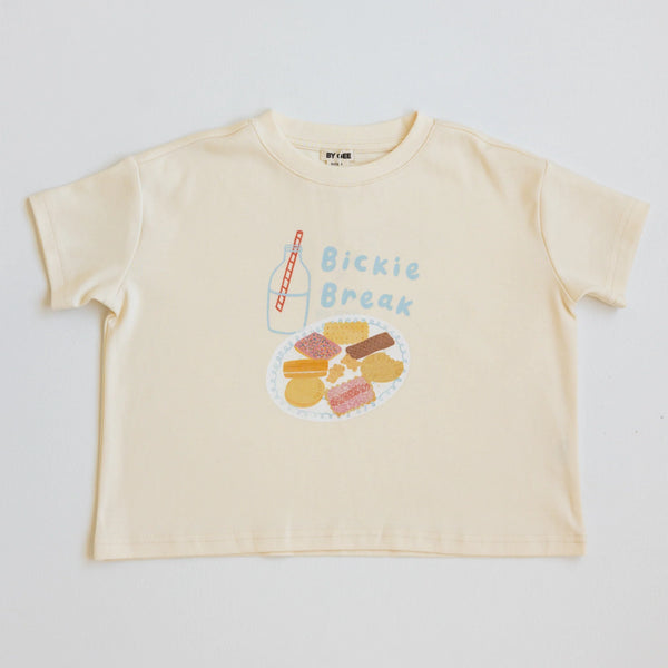 Bickie Break Boxy Tee - Cream