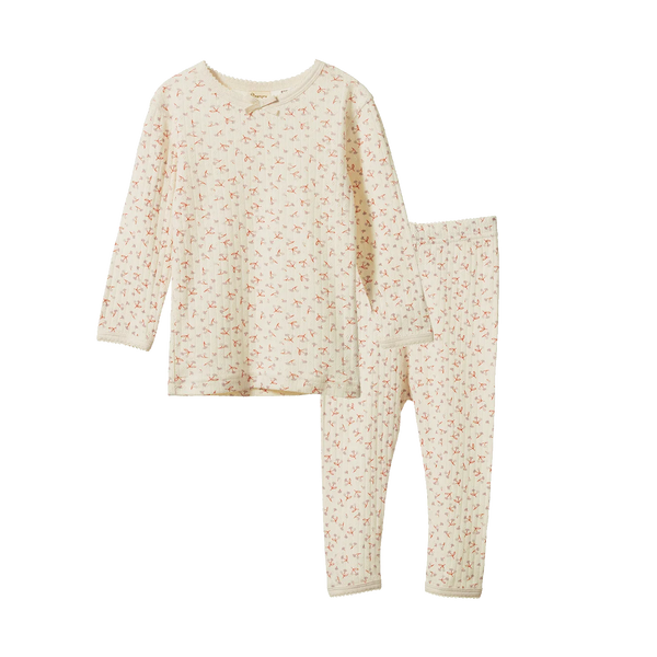 Dandelion Print Long Sleeve Pyjama Set