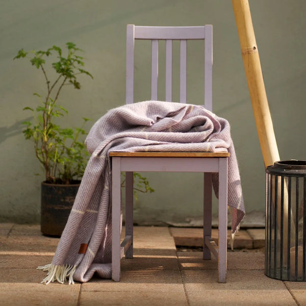 Frank Wool Blanket Salmon Purple