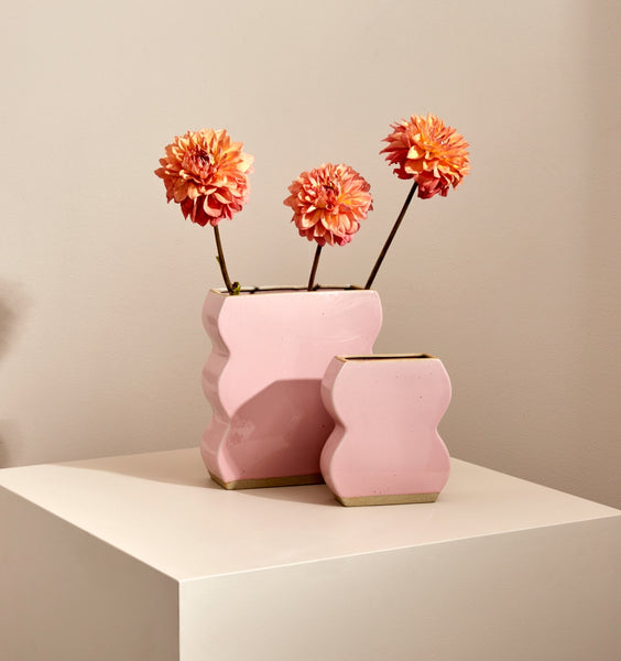 Form Vase Large Pink