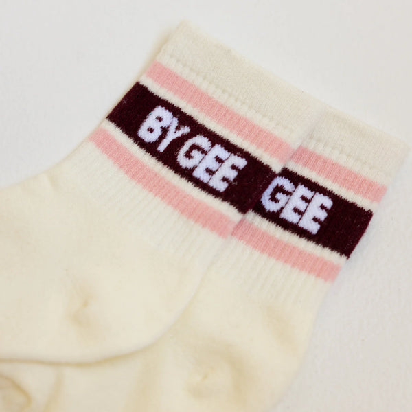 Signature Cotton Crew Sock - Pink & Cherry