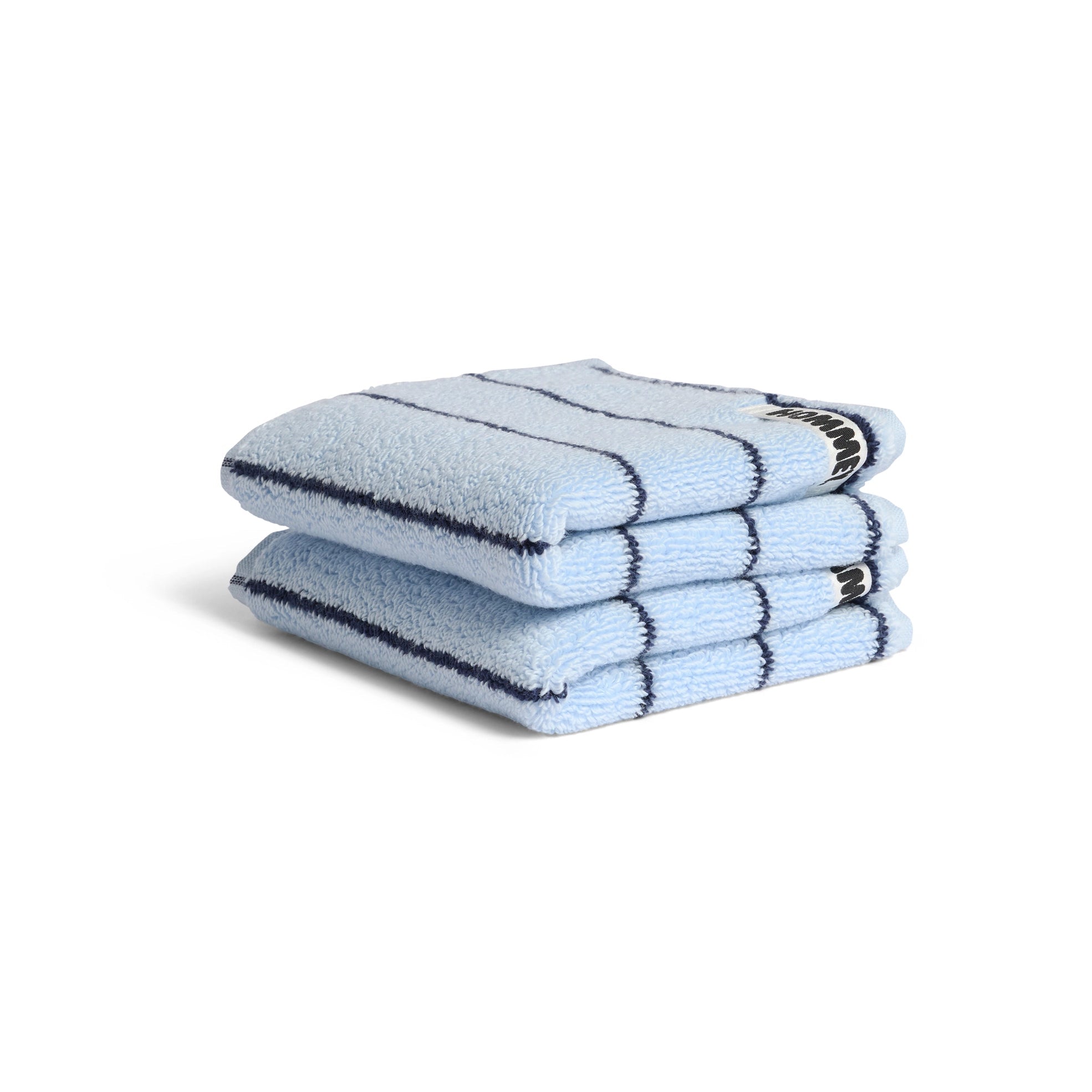 Bath Towels Mist Pinstripe