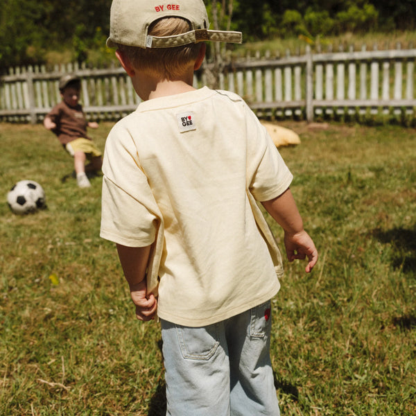 Butter Boxy Tee - Butter Yellow
