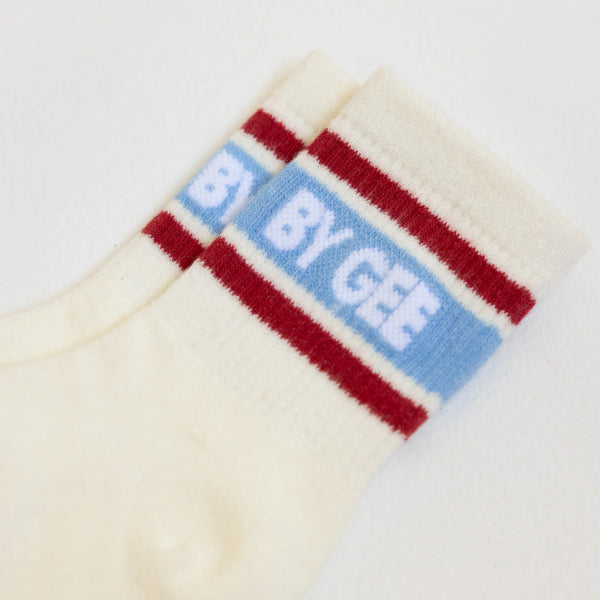 Signature Cotton Crew Sock - Red & Blue