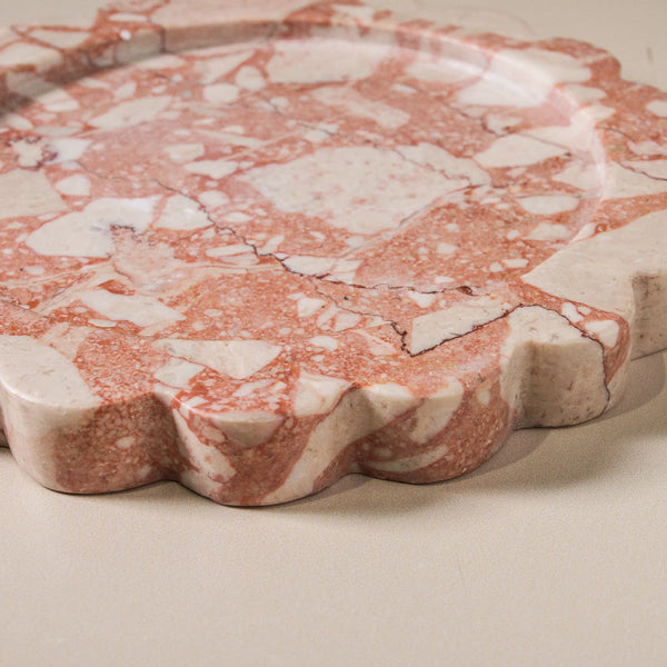 Calile Tray Pink Lagoon Marble