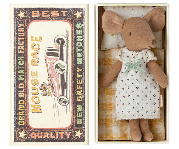 Mouse Big Sister Brown in Matchbox