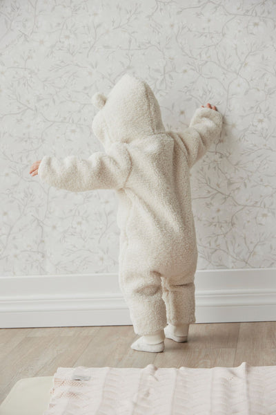 Sasha Recycled Polyester Sherpa Onepiece Natural