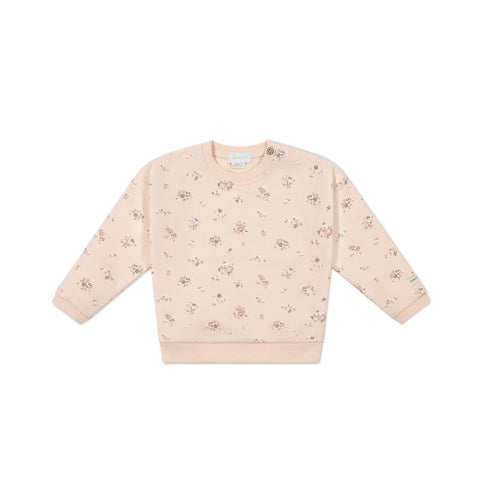 Organic Cotton Bobbie Sweatshirt Petite Fleur Soft Peony