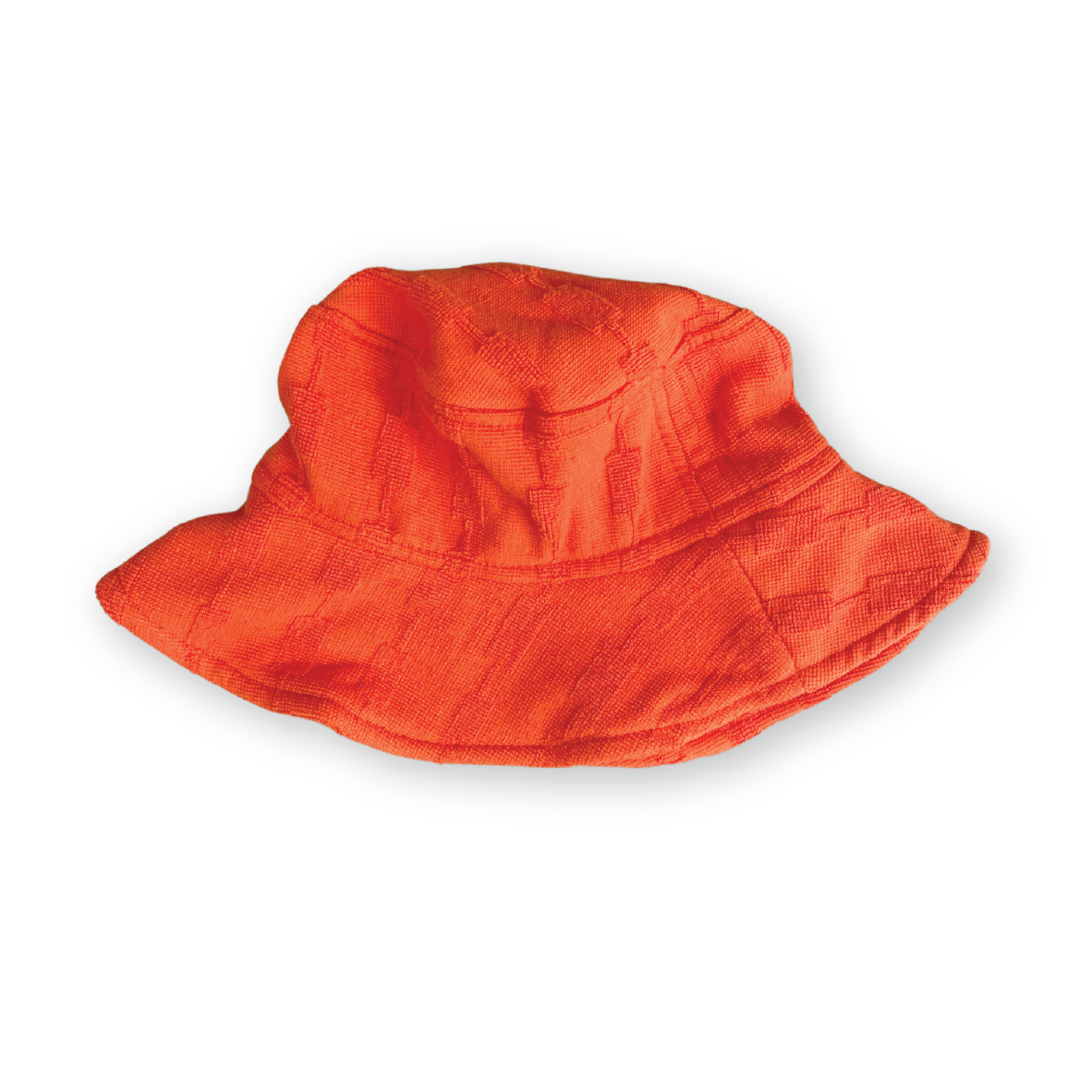 Terry Bucket Hat Blocks Rosso