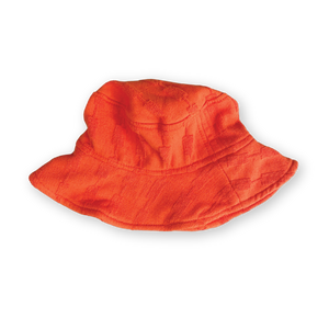 Terry Bucket Hat Blocks Rosso