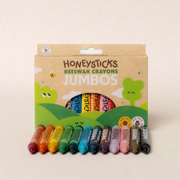 Beeswax Crayons Jumbos 12 pack