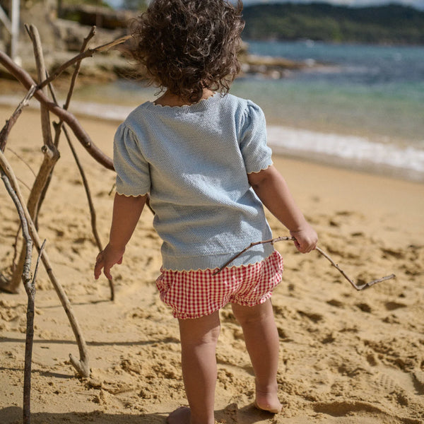 Betty Shorts Red Gingham
