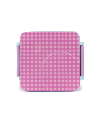 Lilac Gigham Mini Bento Box