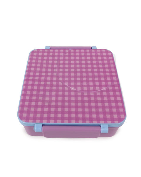 Lilac Gigham Mini Bento Box