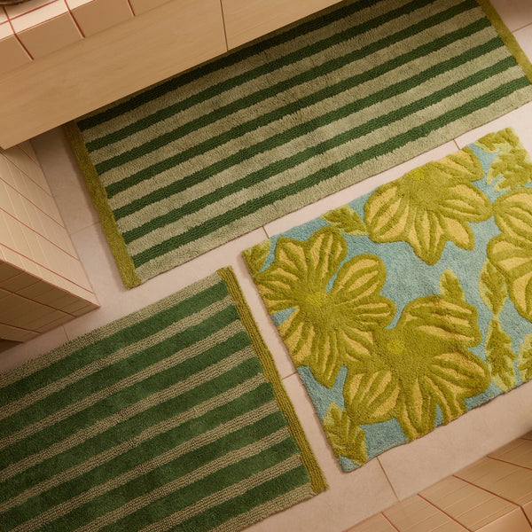 Azalea Light Green Bath Mat