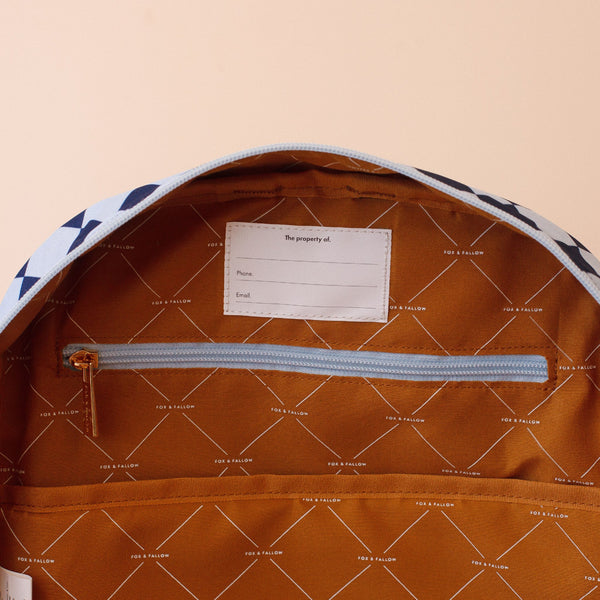 Navy Diamonds Backpack
