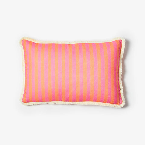 Thin Stripe Pink Cushion 60cmx40cm