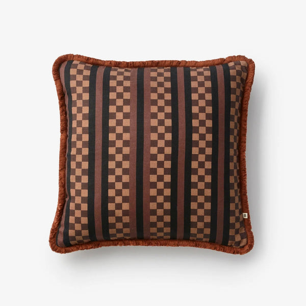 Marco Tile Cushion Chocolate