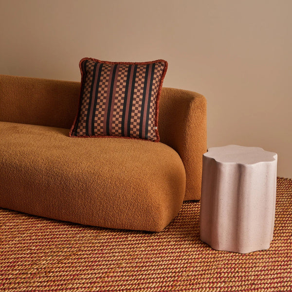 Marco Tile Cushion Chocolate