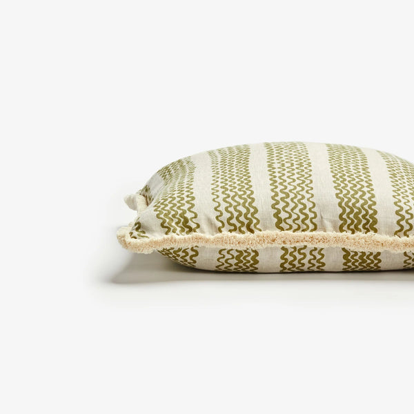 Mini Waves Cushion Olive