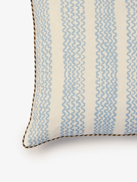 Mini Waves Soft Blue Cushion