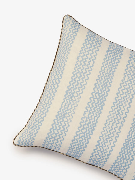 Mini Waves Soft Blue Cushion
