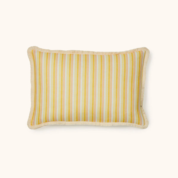 Garden Stripe Yellow Cushion