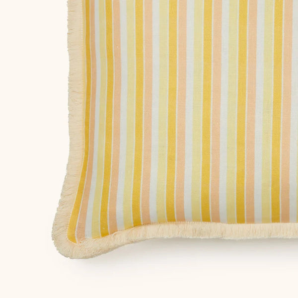 Garden Stripe Yellow Cushion