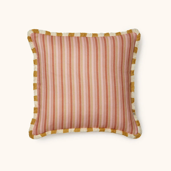 Garden Stripe Pink Cushion