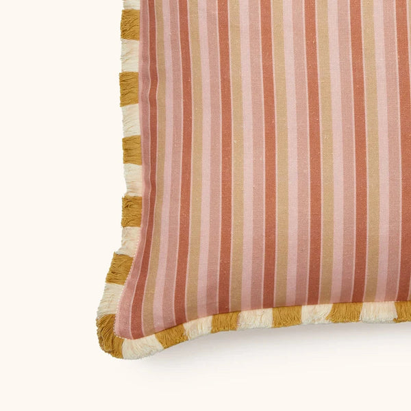 Garden Stripe Pink Cushion