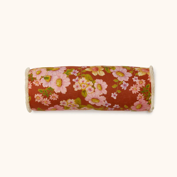 Buttercup Rust Bolster Cushion
