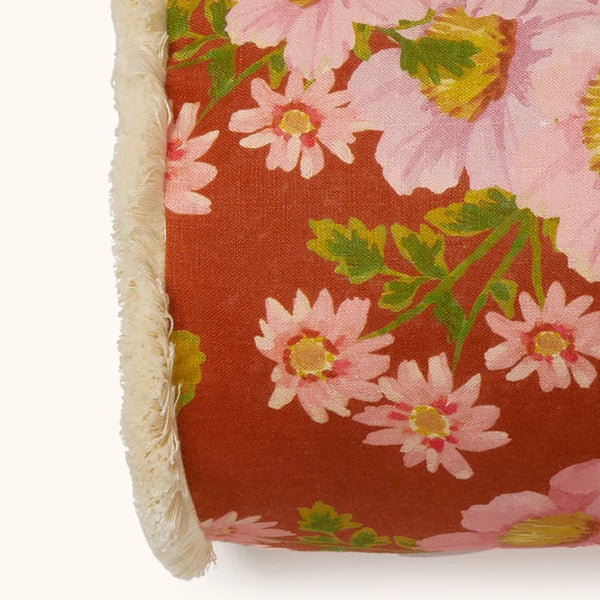 Buttercup Rust Bolster Cushion