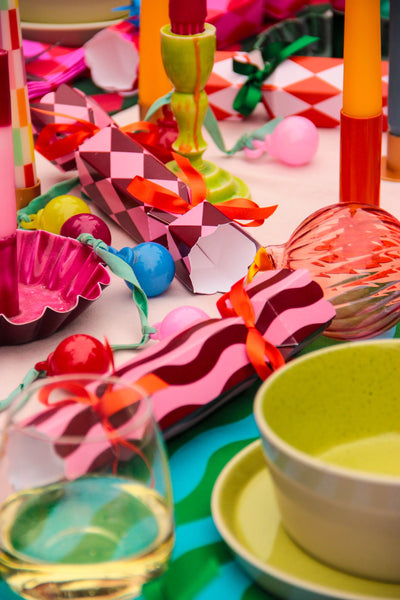 Peach & Maroon Christmas Crackers