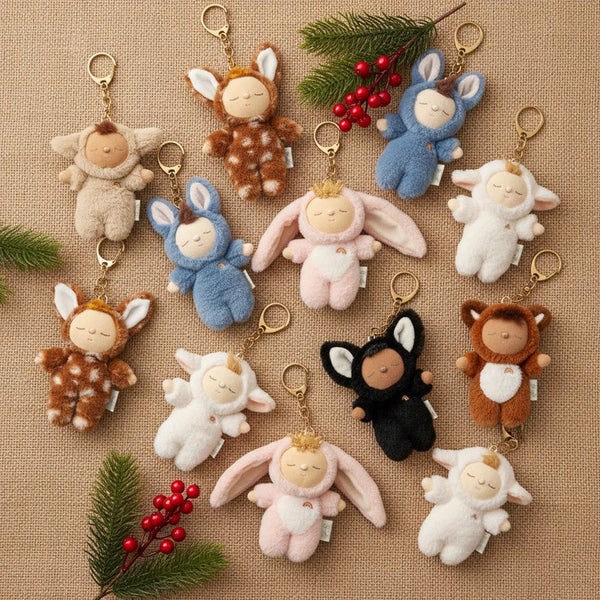 Cozy Bag Charm Lamby Pookie