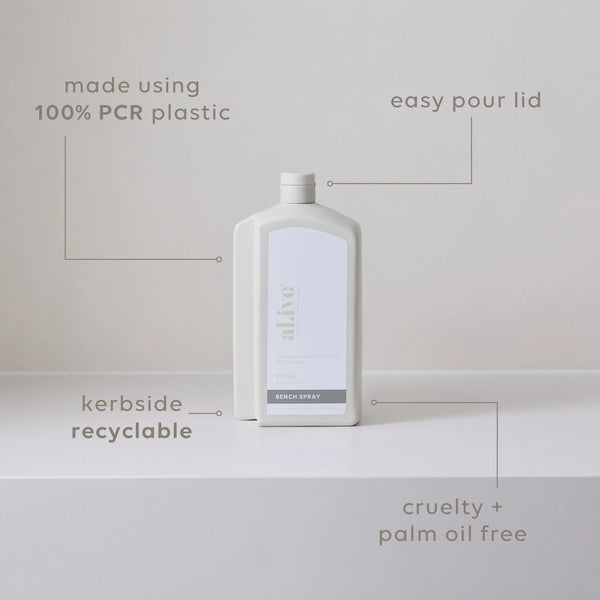 1 L Bench Spray Refill Lemon Myrtle & Honeydew