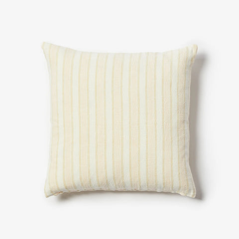 Linear Buff Peach Striped Linen Cushion 50cmx50cm