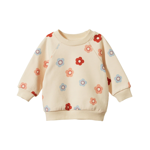 Flora Stamp Print Emerson Sweater