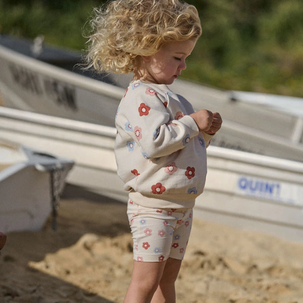 Flora Stamp Print Emerson Sweater